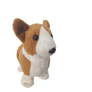 Frankford Corgi Dog Plush Tan White Stuffed Animal Toy 7.5"